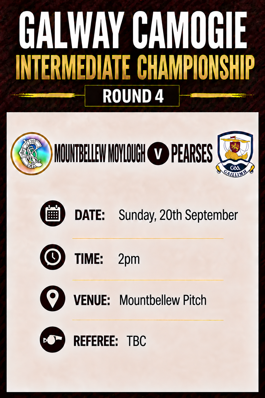 Mountbellew Moylough v Pearses INTERMEDIATE thumbnail