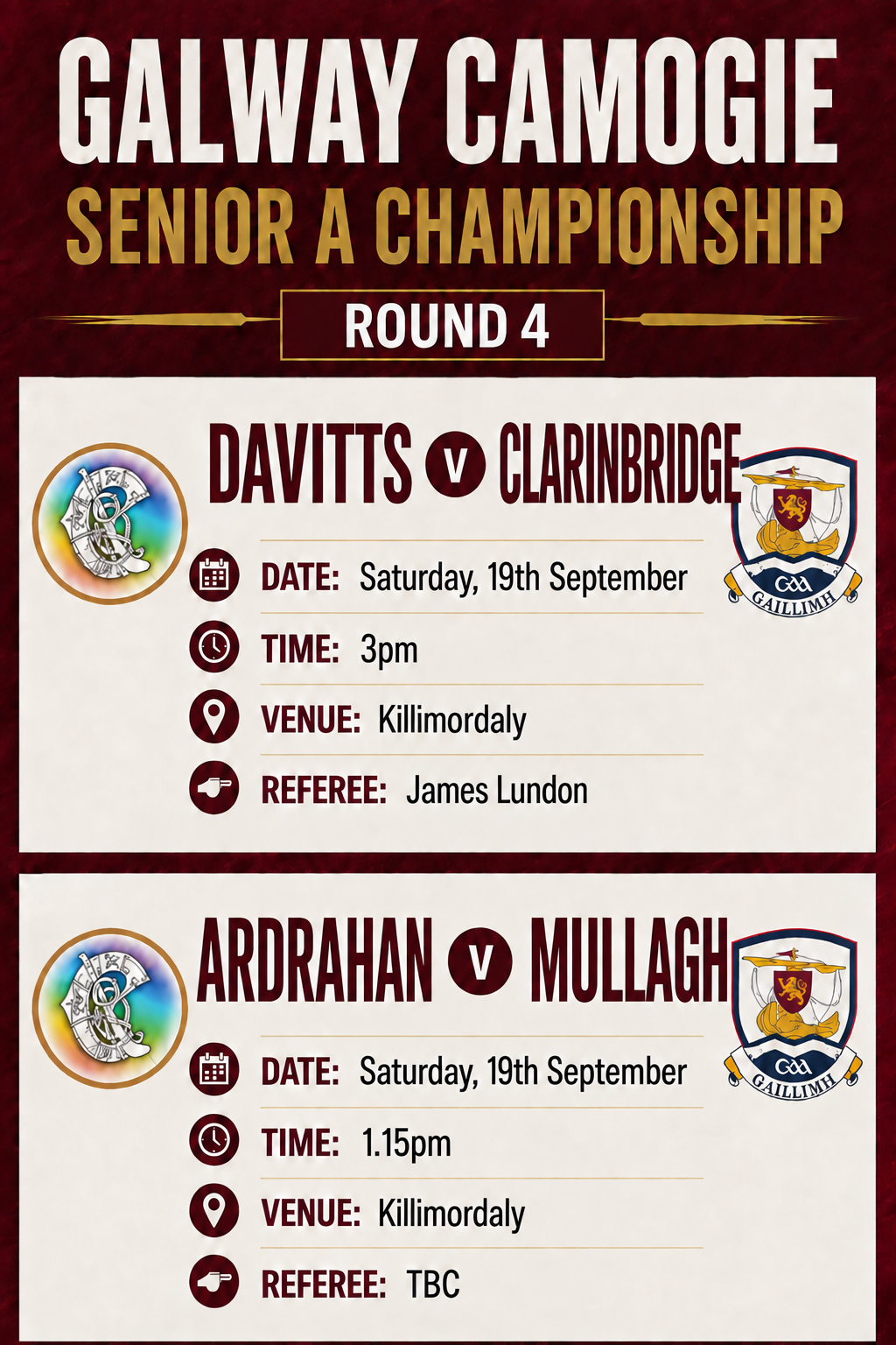 Davitts v Clarinbridge, Ardrahan v Mullagh thumbnail