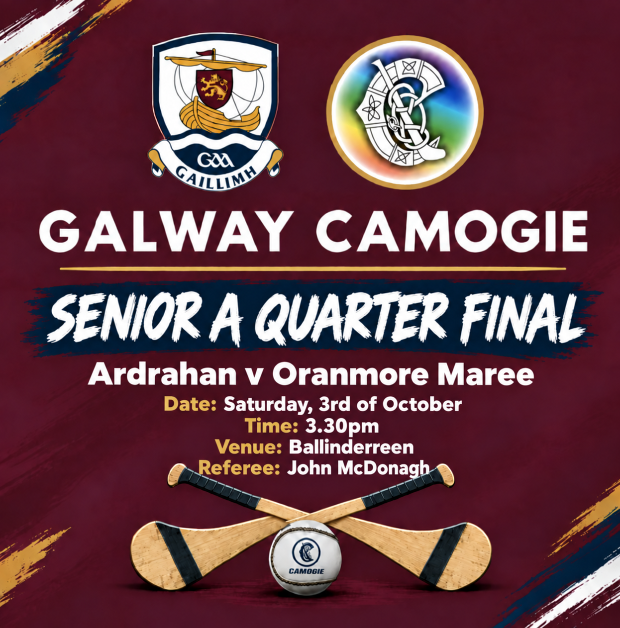Ardrahan v Oranmore Maree SENIOR A QUARTER FINAL thumbnail
