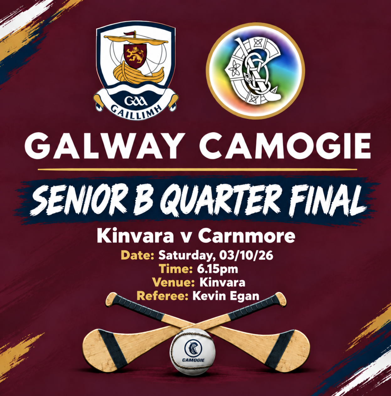Kinvara v Carnmore SENIOR B QUARTER FINAL thumbnail