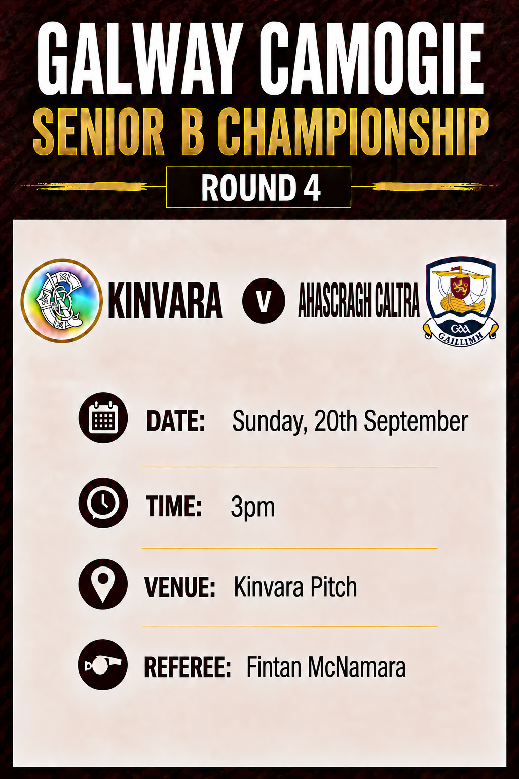 Kinvara v Ahascragh Caltra SENIOR B thumbnail