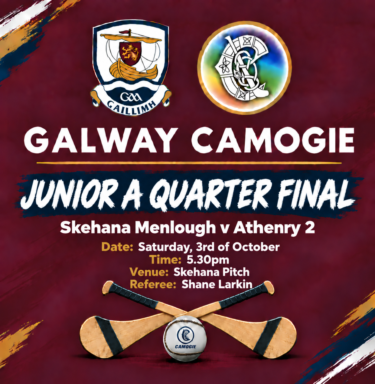 Skehana Menlough v Athenry 2 JUNIOR A QUARTER FIN thumbnail