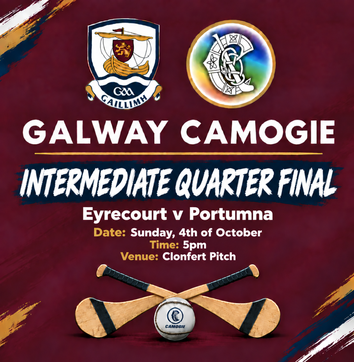 Eyrecourt v Portumna INTERMEDIATE QUARTER FINAL thumbnail