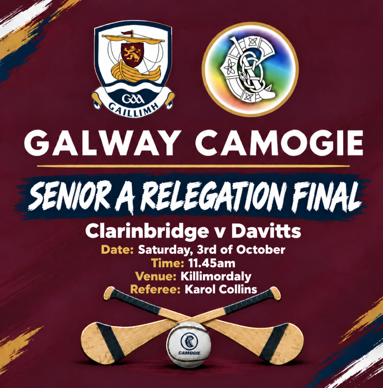 Clarinbridge v Davitts SENIOR A RELEGATION FINAL thumbnail