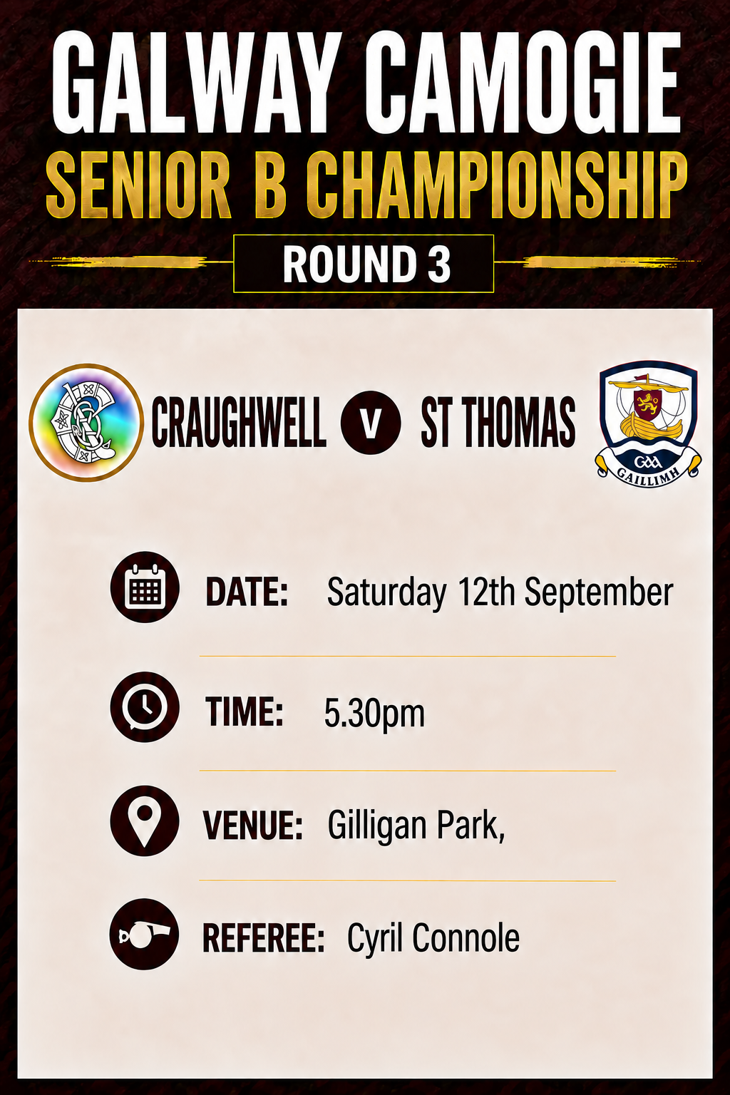 Craughwell v St Thomas SENIOR B thumbnail