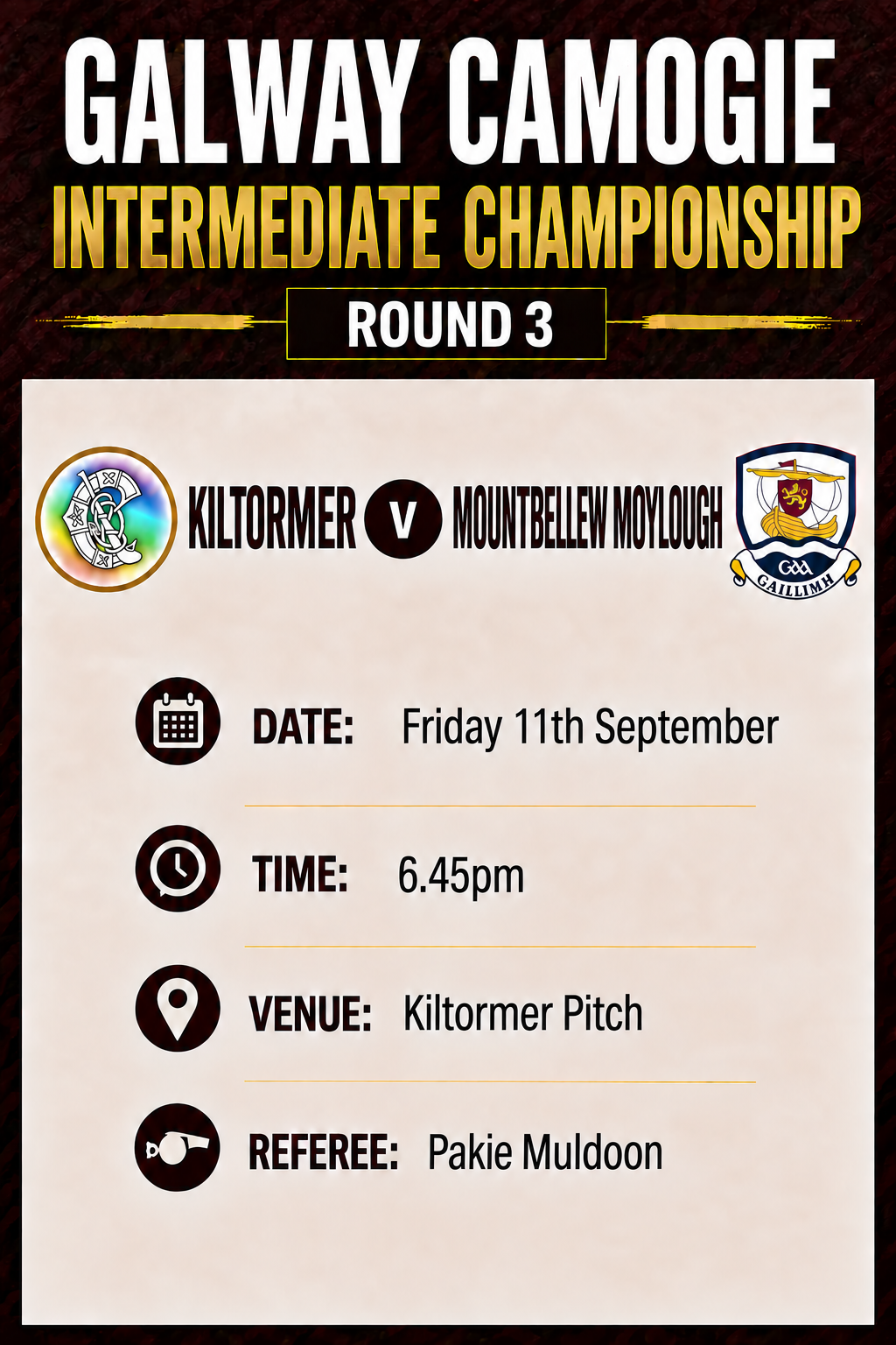 Kiltormer v Mountbellew Moylough INTERMEDIATE thumbnail